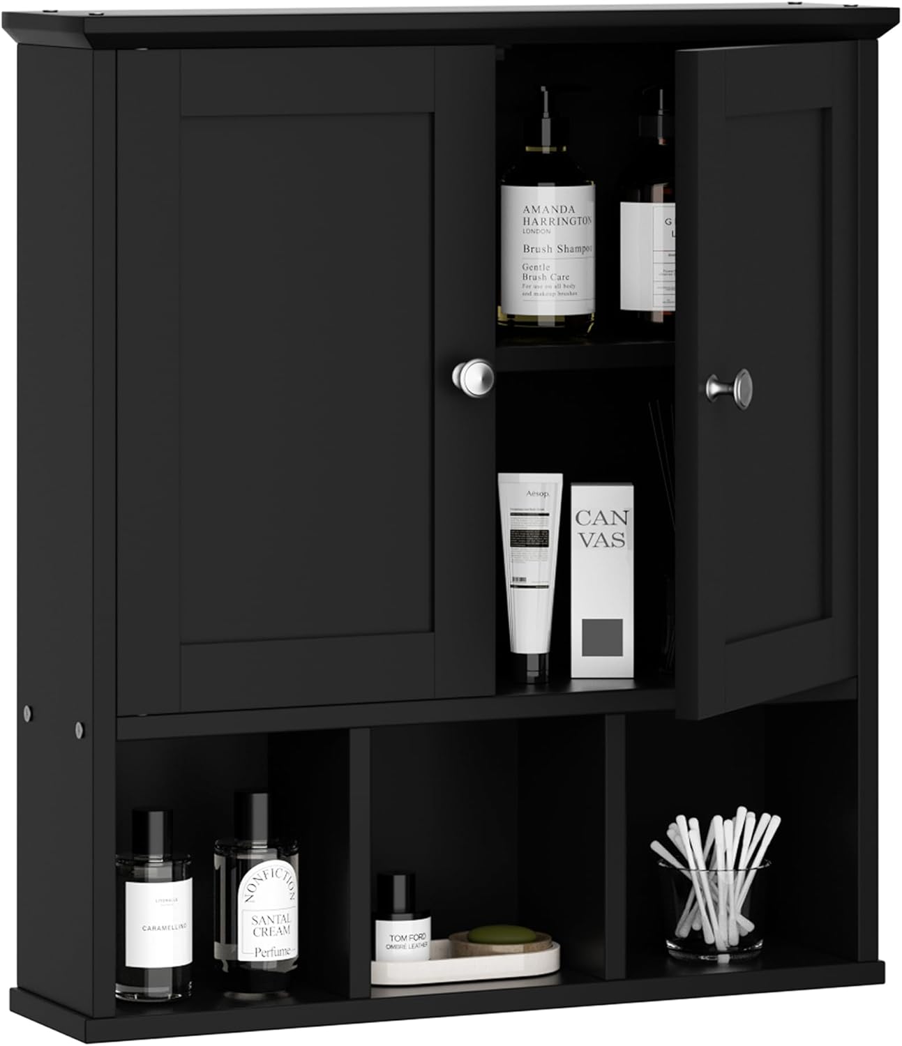 Styled Bathroom Wall Cabinet with Adjustable Shelves