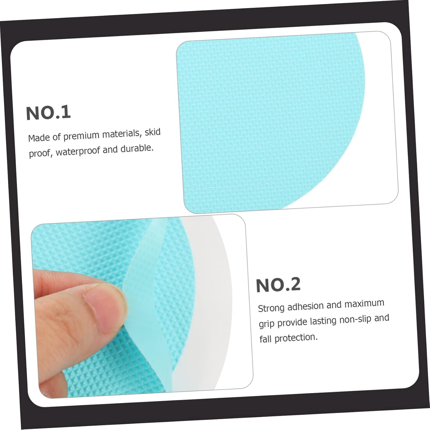 Toilet Stickers 40pcs Anti-Slip Decals for Bathroom Floor Tub