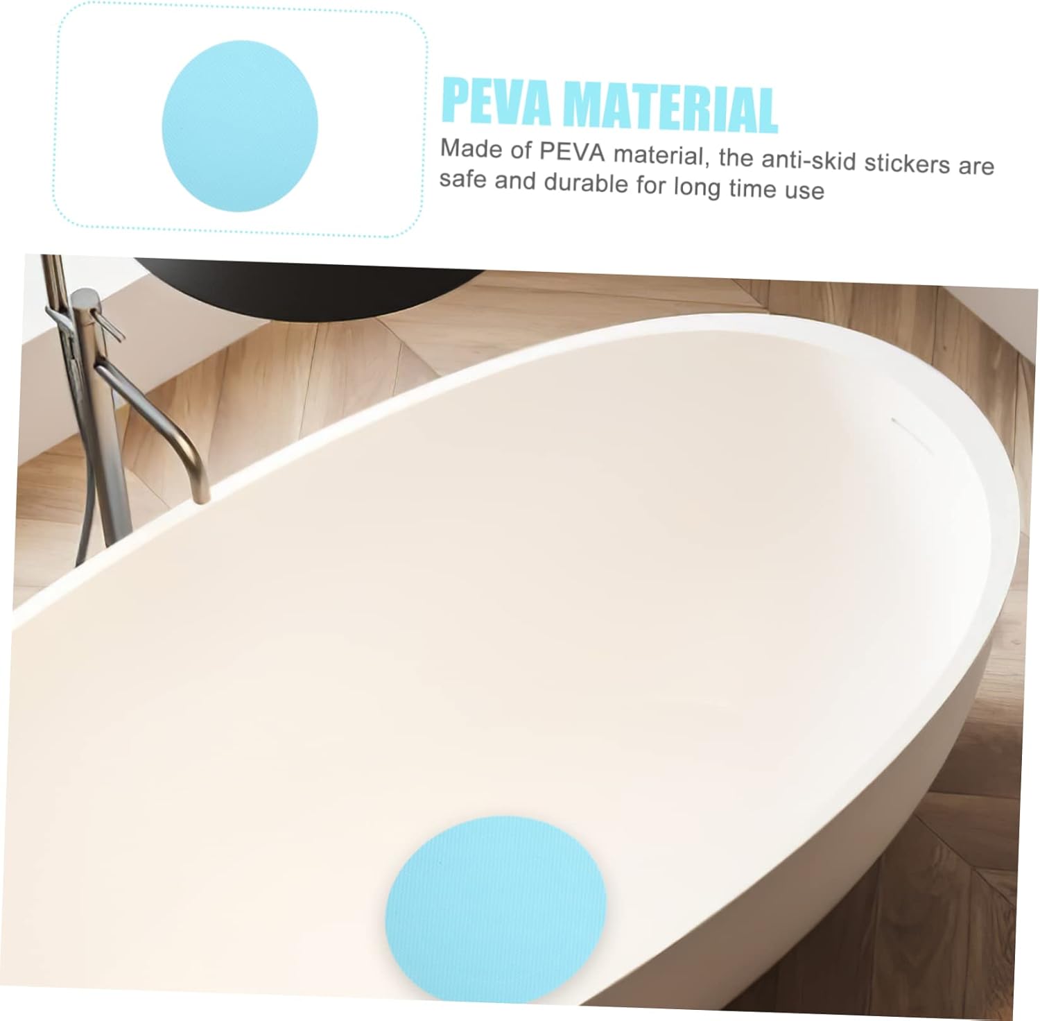 PRETYZOOM Non Slip Bath Tub Stickers 20 Pack Easy Install