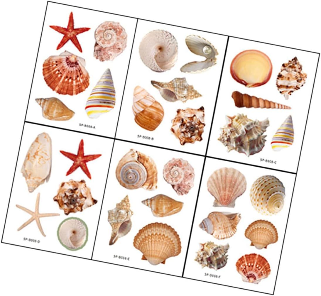Marine Shell Bathtub Stickers Safe Style for Home Bathroom