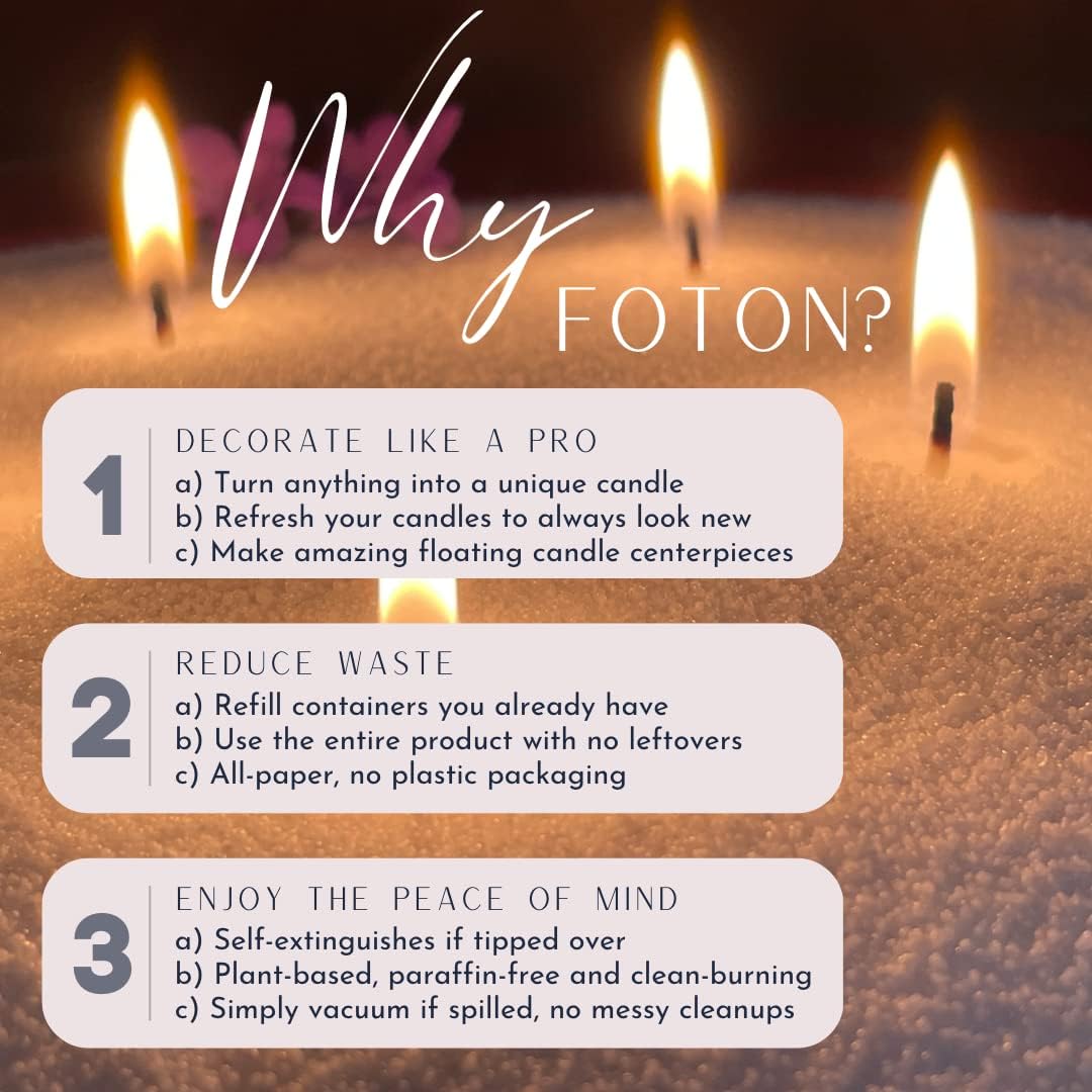 Foton Pearled Candle 18 Oz - Misty Monte Sandalwood Jasmine Jar Candle