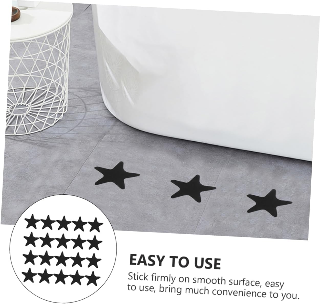 LIFKOME 40-Piece Non-Slip Bath Stickers for Elderly Safety