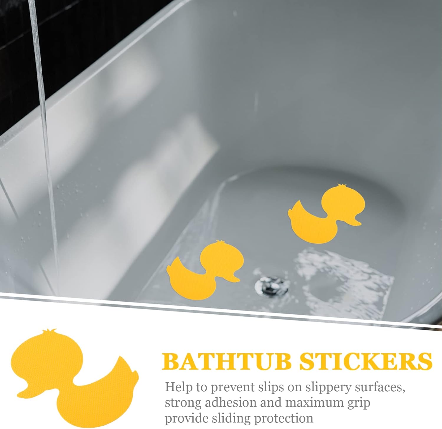 Operitacx - Fun Cartoon Anti-Slip Bathtub Sticker for Kids