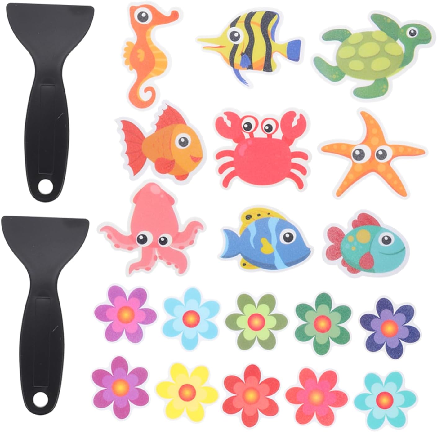 Ciieeo Peva Material Non-Slip Bathtub Shower Floor Stickers