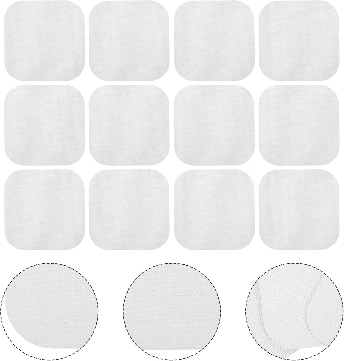 Zerodeko 72pcs Creative Square Anti-Slip Bathtub Stickers for Bathroom Safety 1