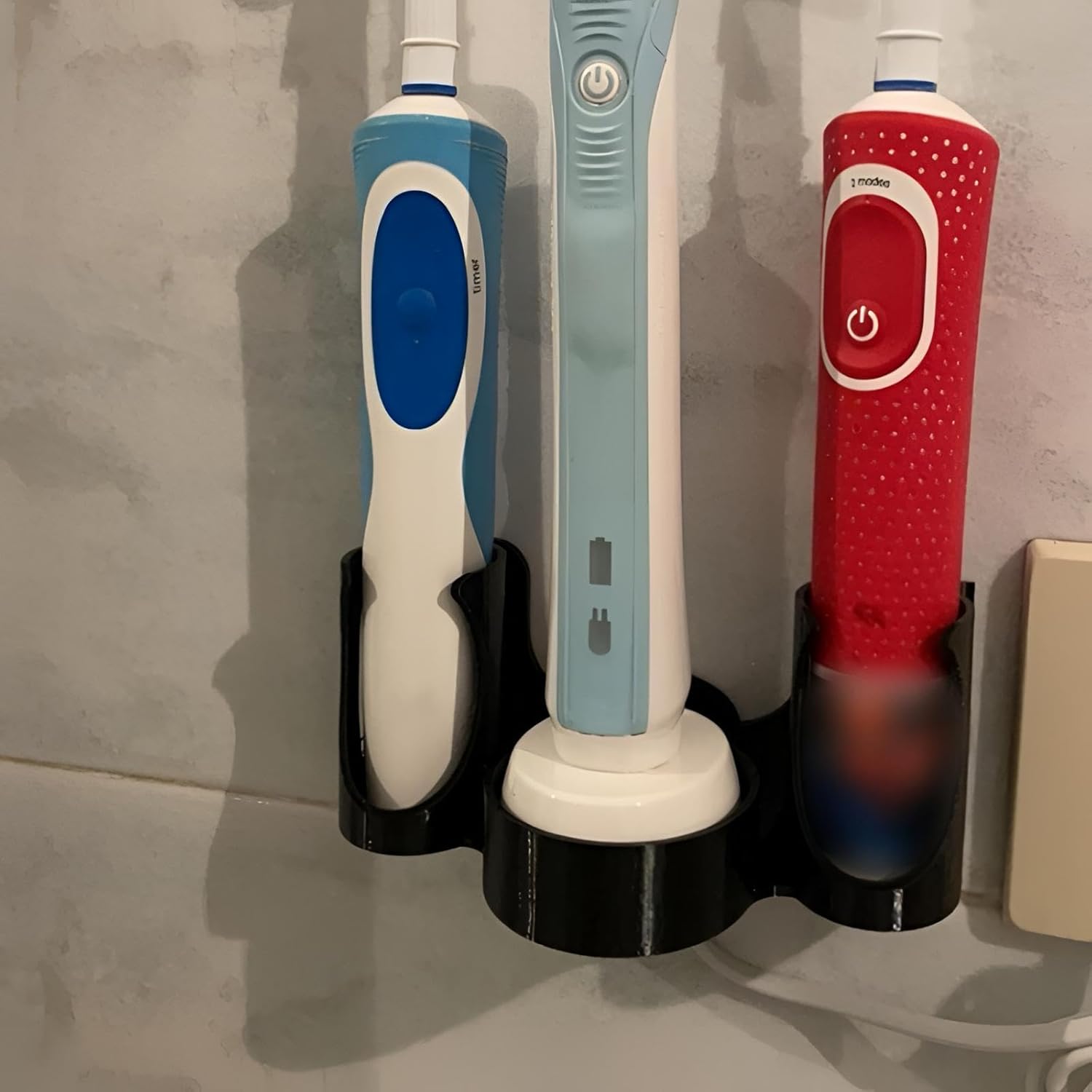 Oral-B Electric Toothbrush Wall-Mount Holder Black