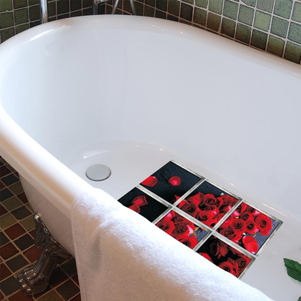Targawerelax Non-Slip Bathtub Stickers 6pc Set