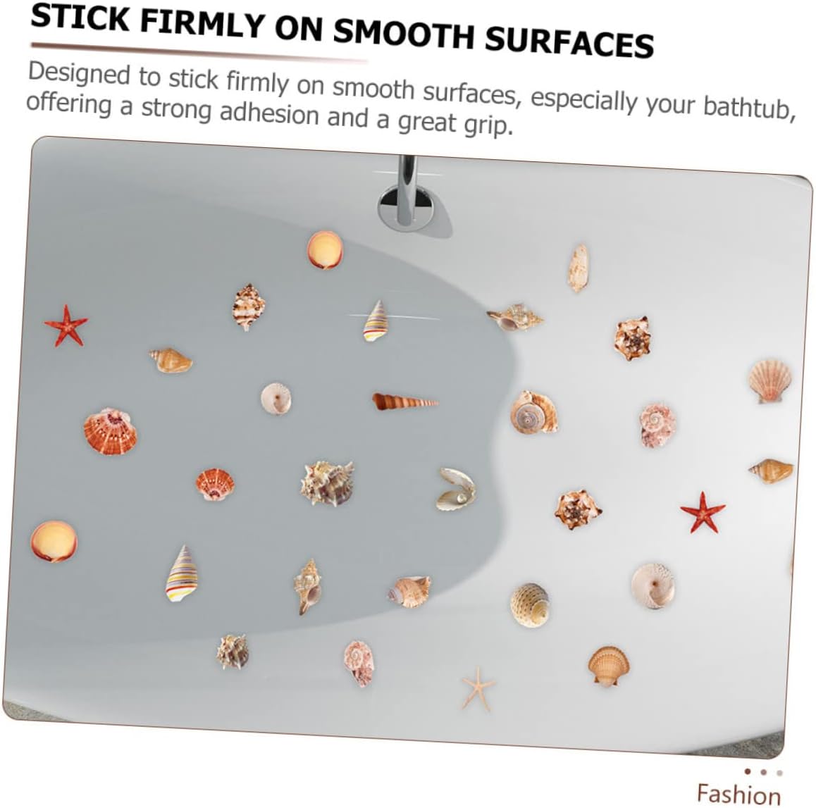 Zerodeko Detachable Shell Pattern for Bathroom Safety