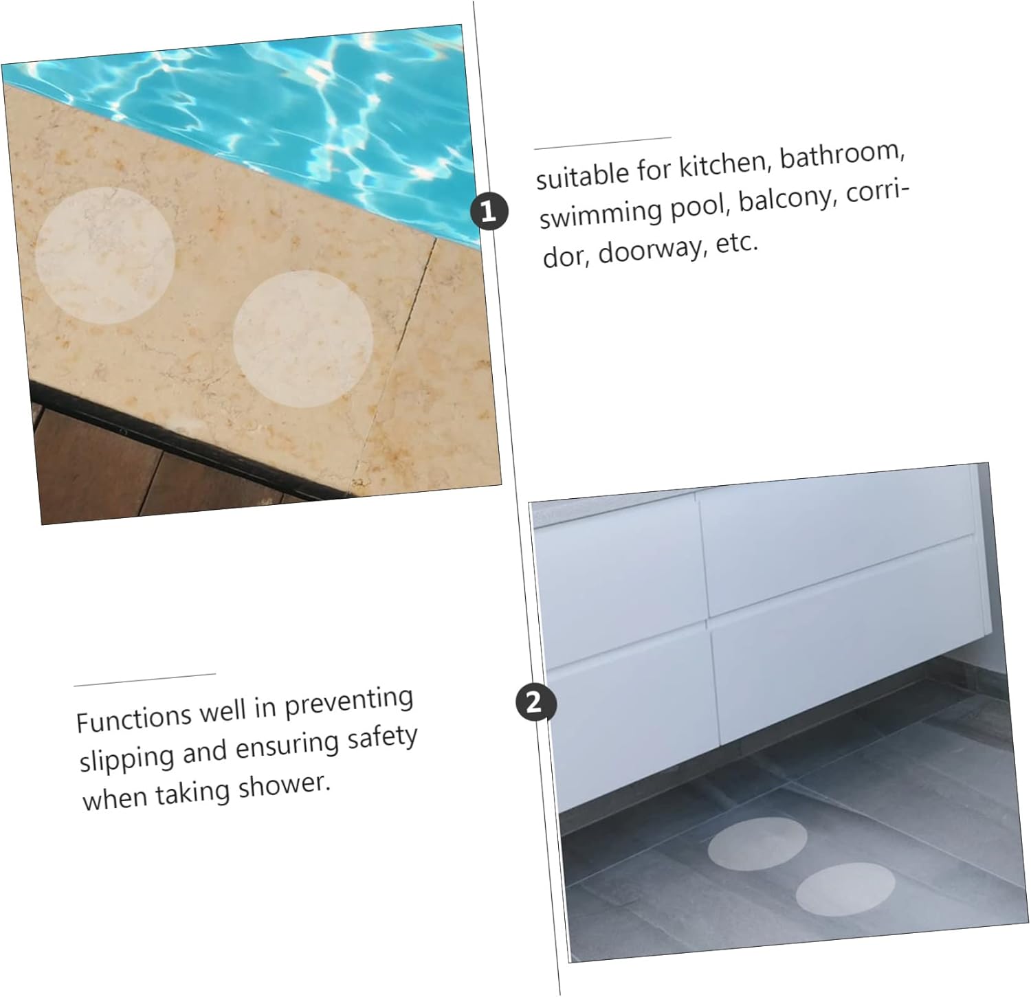 Sturdy Adhesive Non-Slip Bathroom Stickers