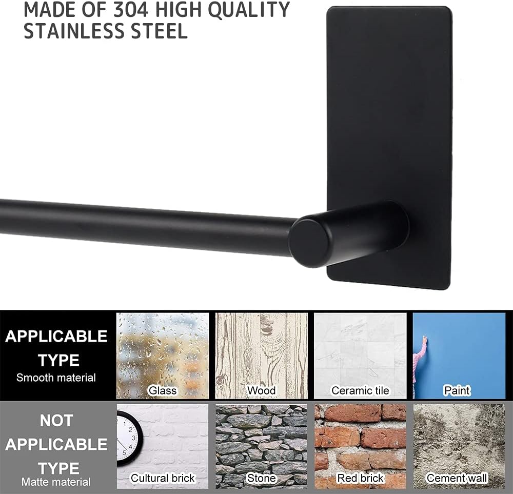 Stainless Steel Towel Rail for Bathroom - Easy Install Durable