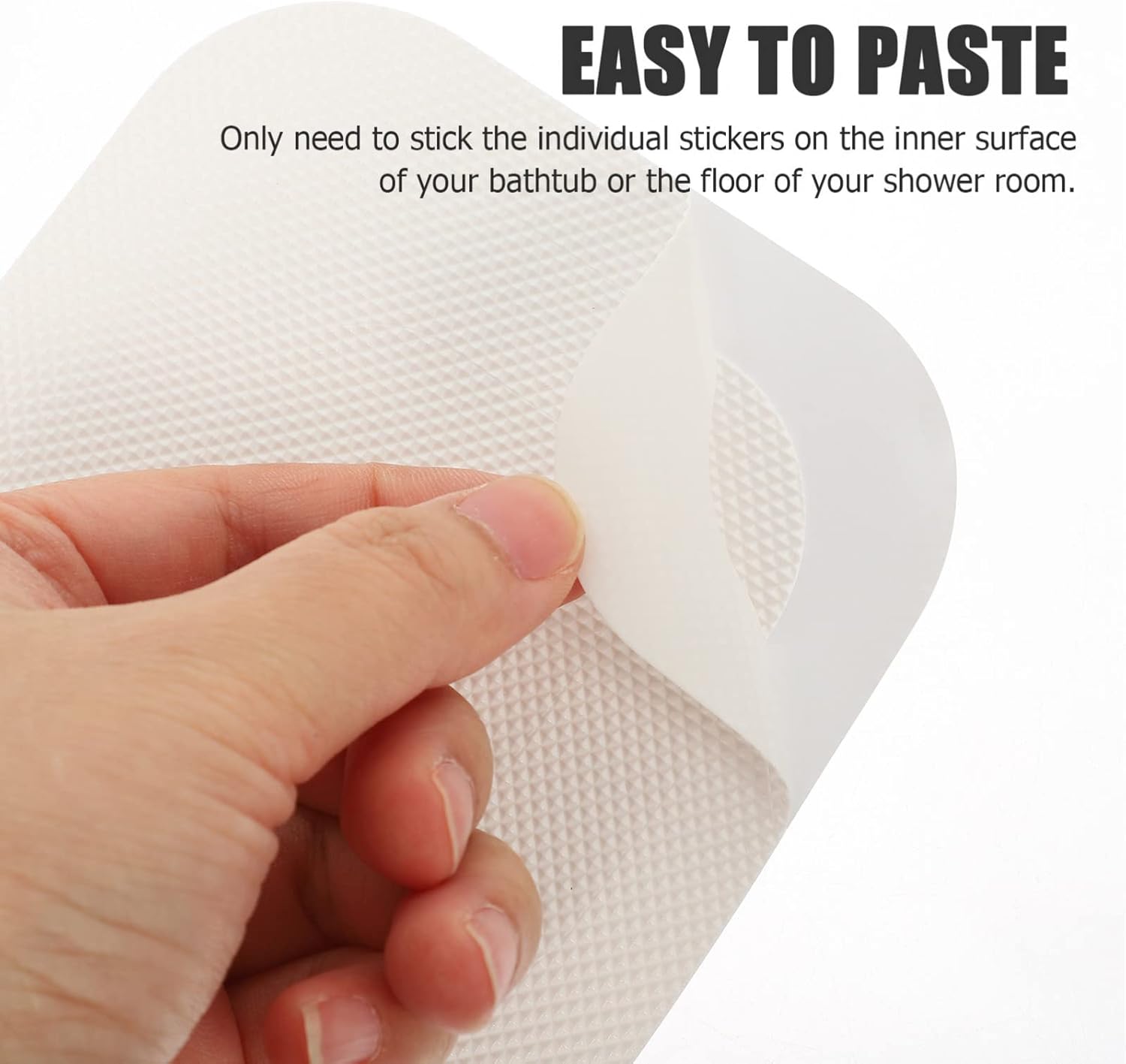 Zerodeko 72pcs Creative Square Anti-Slip Bathtub Stickers for Bathroom Safety 1