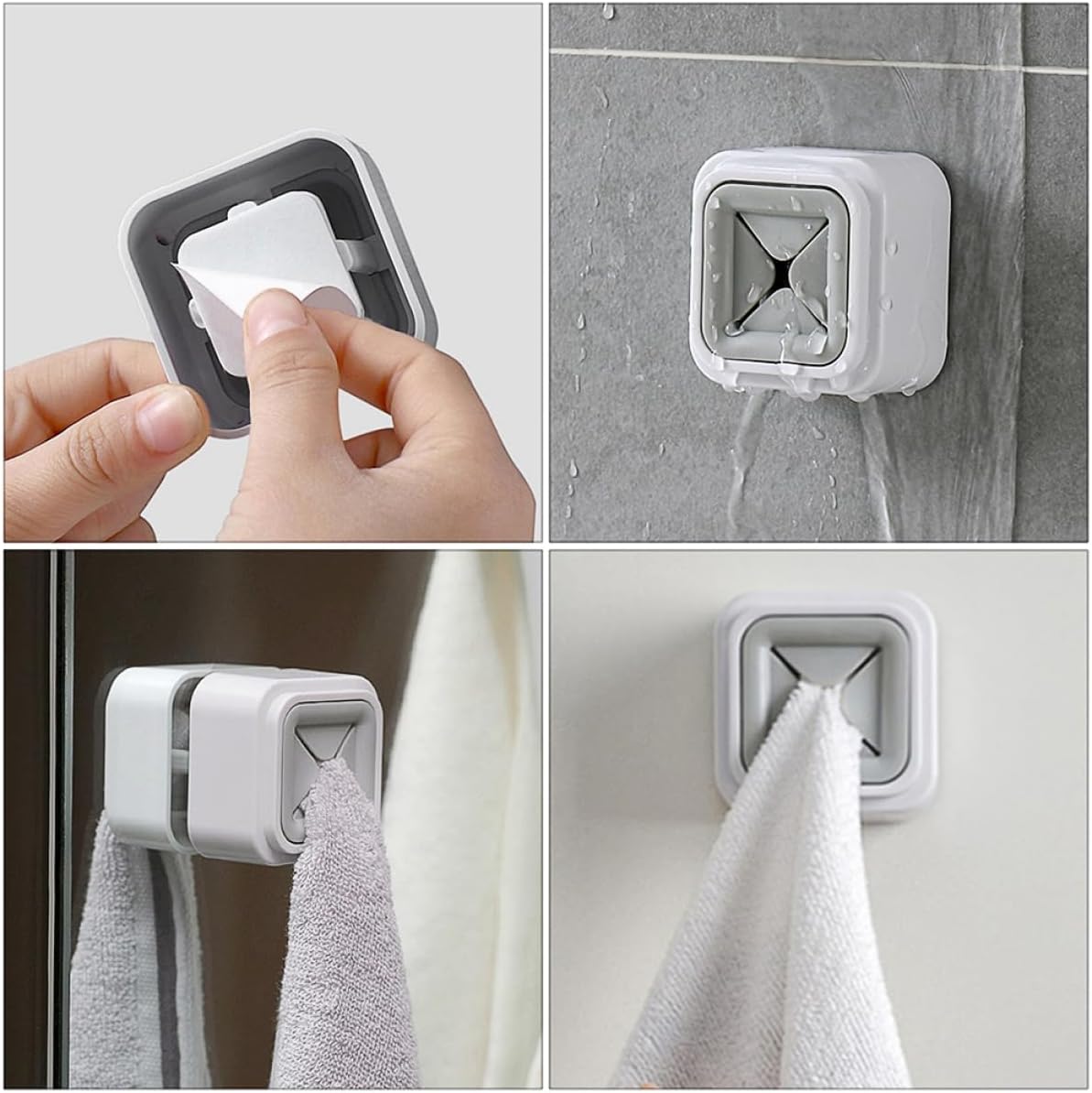 PRETYZOOM 4Pcs Wall Towel Holder