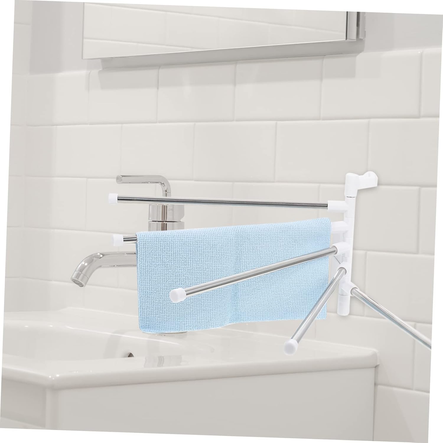 1Set Stainless Steel Wall Mounted Towel Rack