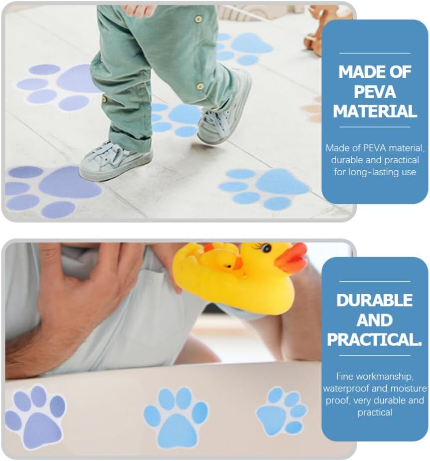 10-Piece Non-Slip Bathtub Sticker Set for Dogs