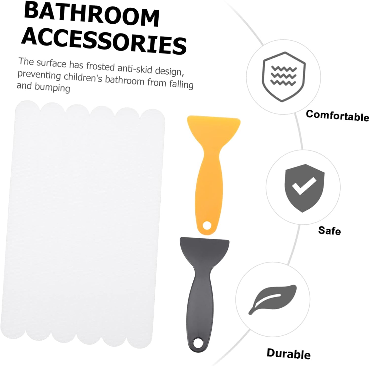 PRETYZOOM Non-Slip Bath Tub Sticker