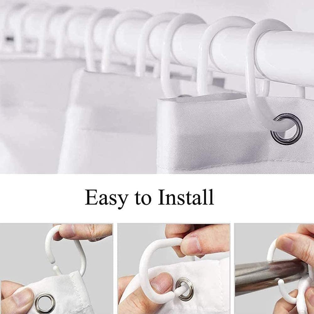 Wathon Dinosaurs Bath Curtain with 12 Hooks
