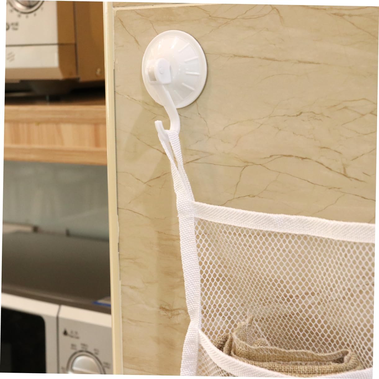 PRETYZOOM Bath Toy Organizer Suction Cup Mesh Storage Bag Tub Holder
