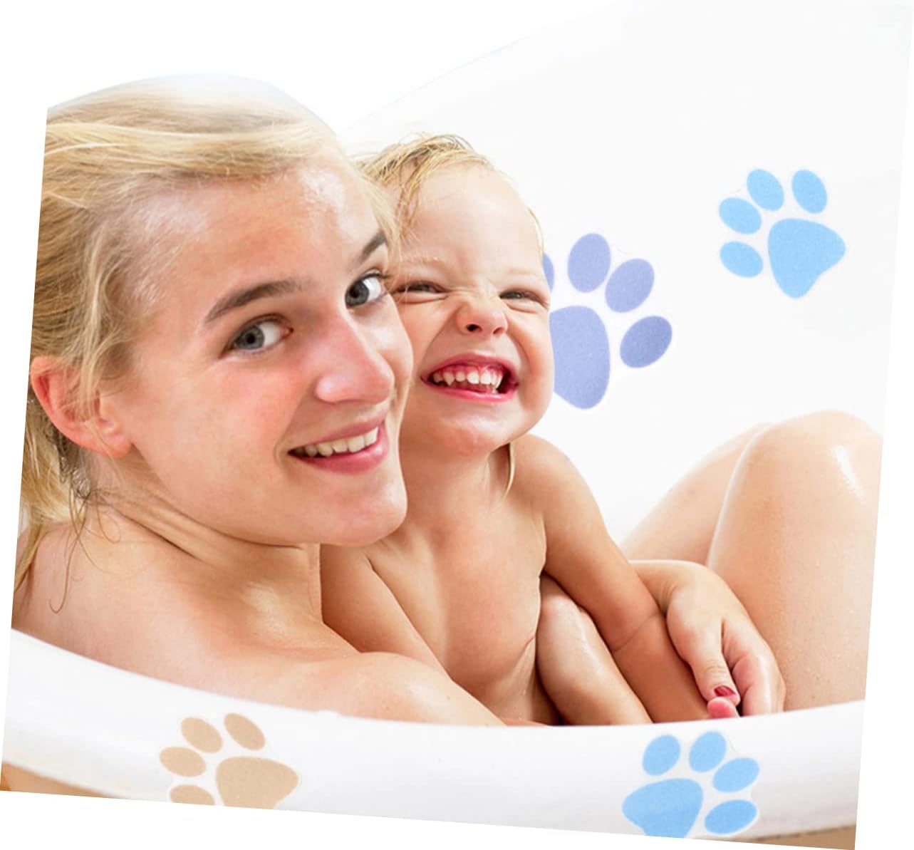 Shower Paws Non-Slip Bath Stickers 10pcs Waterproof Decals