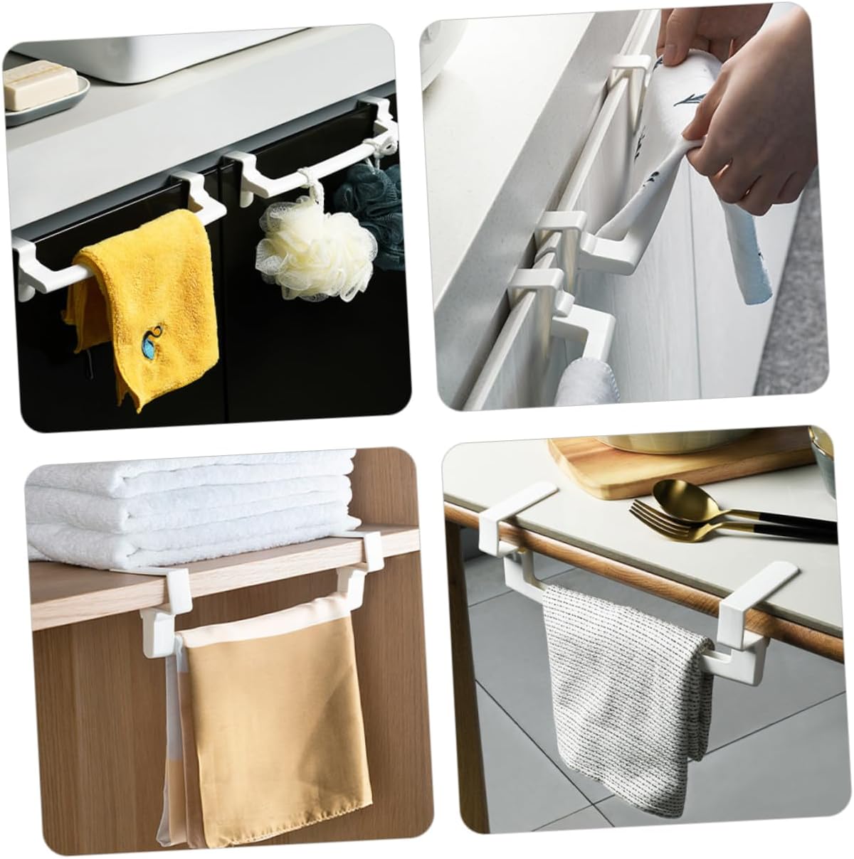 Space-Saving 2-Piece Towel Rack