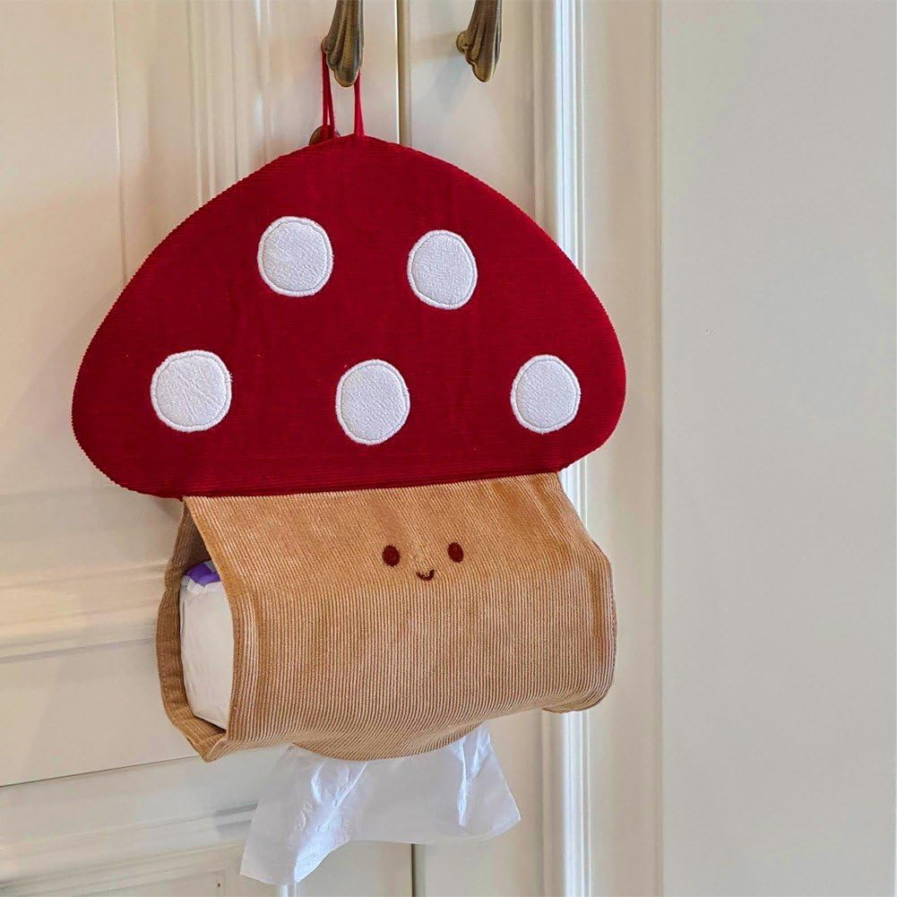Cute Mushroom Toilet Paper Holder Perfect for Home or Office Use