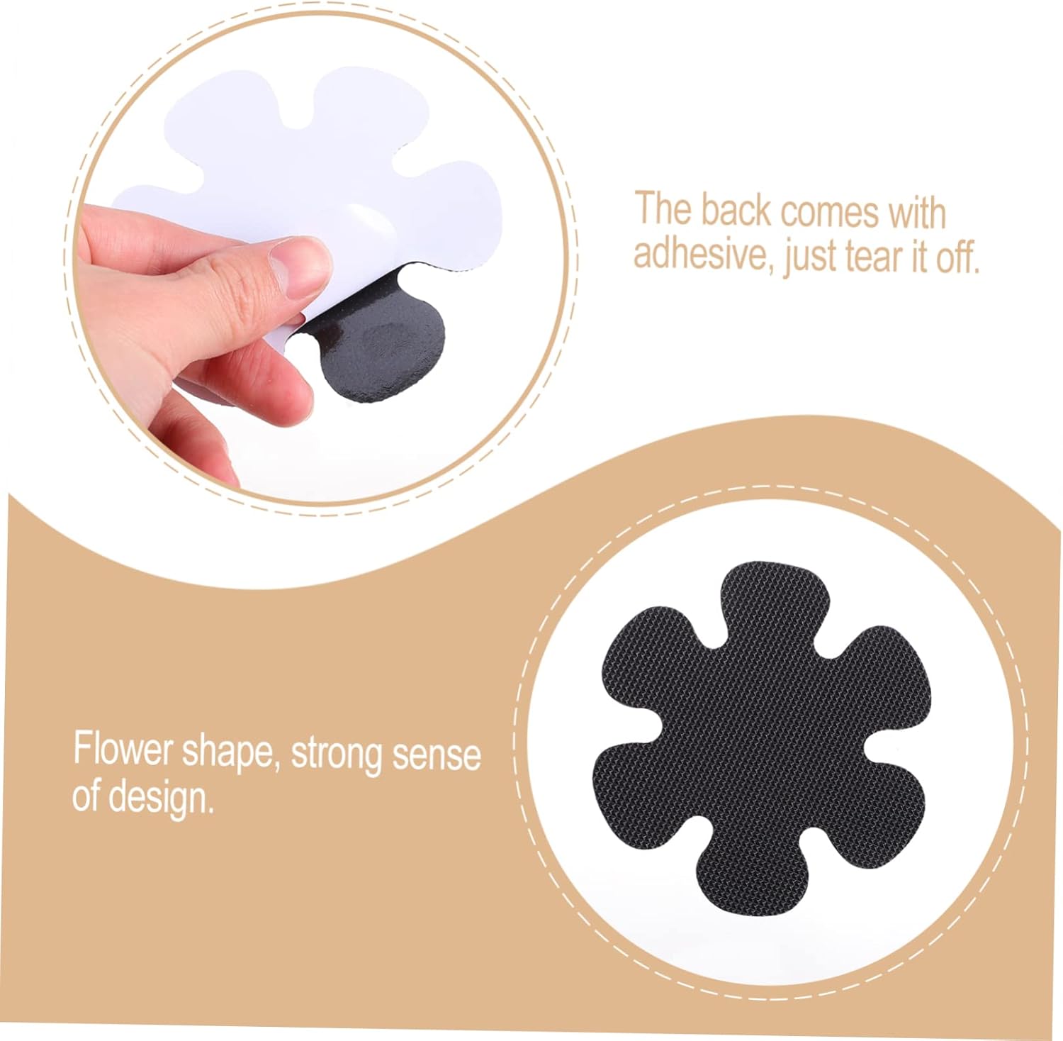 20pcs Non-Flower Bathtub Stickers Safety Decals for Bathrooms Pools and Stairs