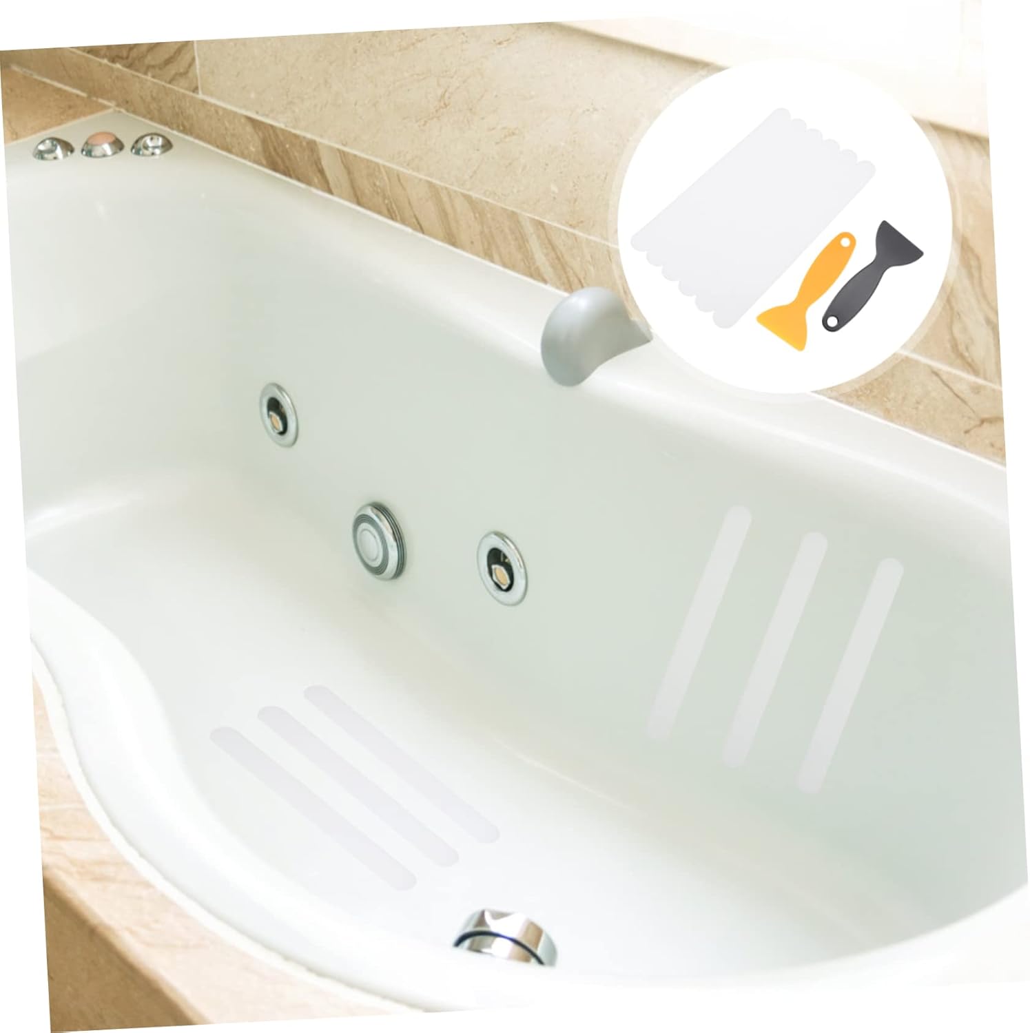 LIFKOME Non-Slip Bath Stickers 6 Pack