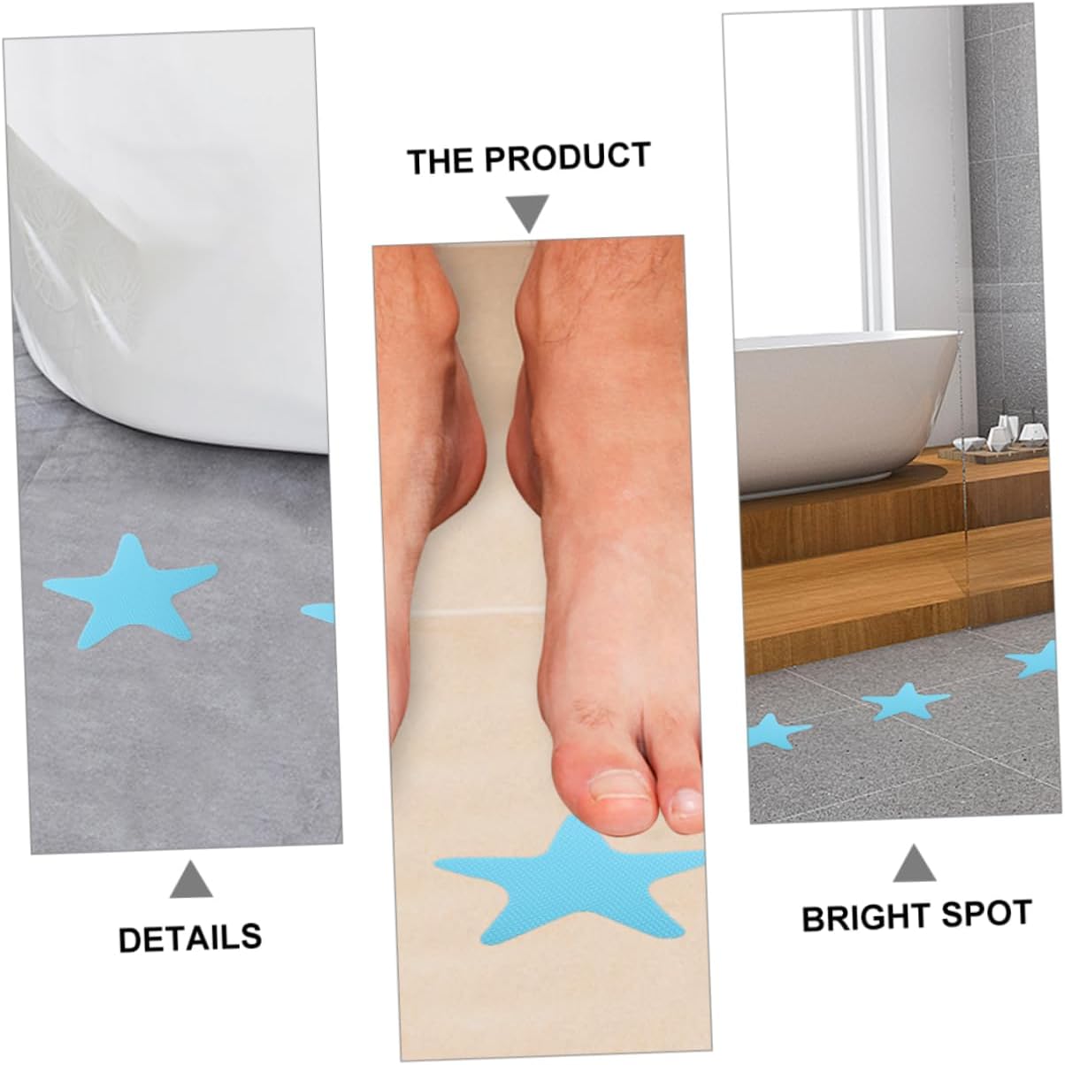 Safe bathtub stickers star shape