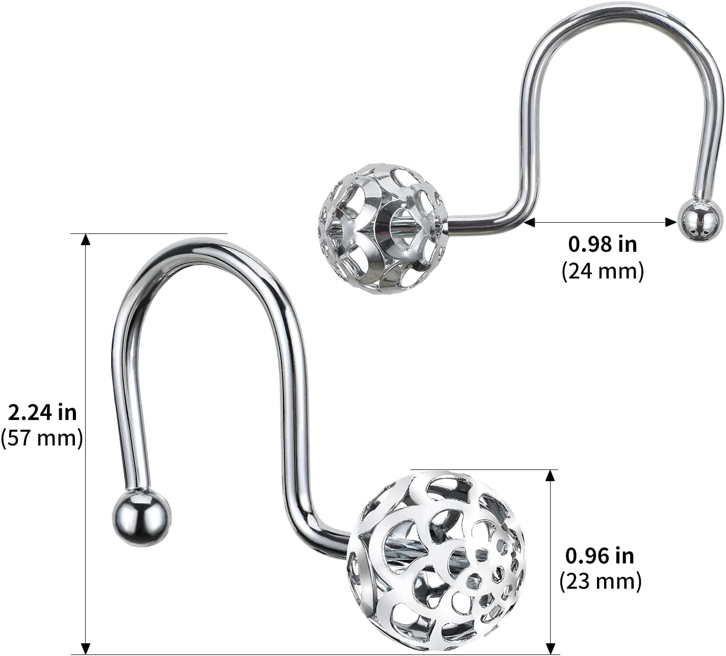 Stunning Set of 12 Bling Metal Showers Hangers