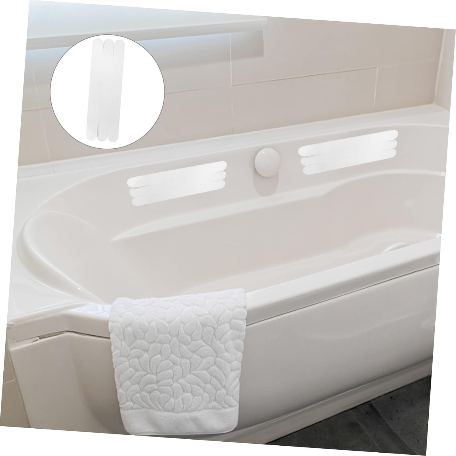 WOONEKY 12-Piece Non-Slip Bathtub Sticker Set
