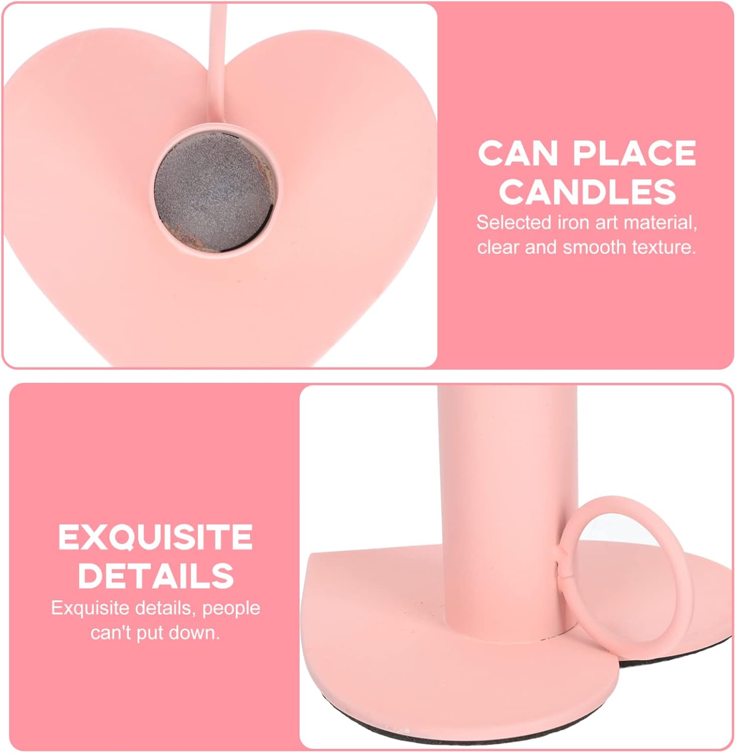Cabelock Heart-Shaped Candle Stand - Portable Candle Rack