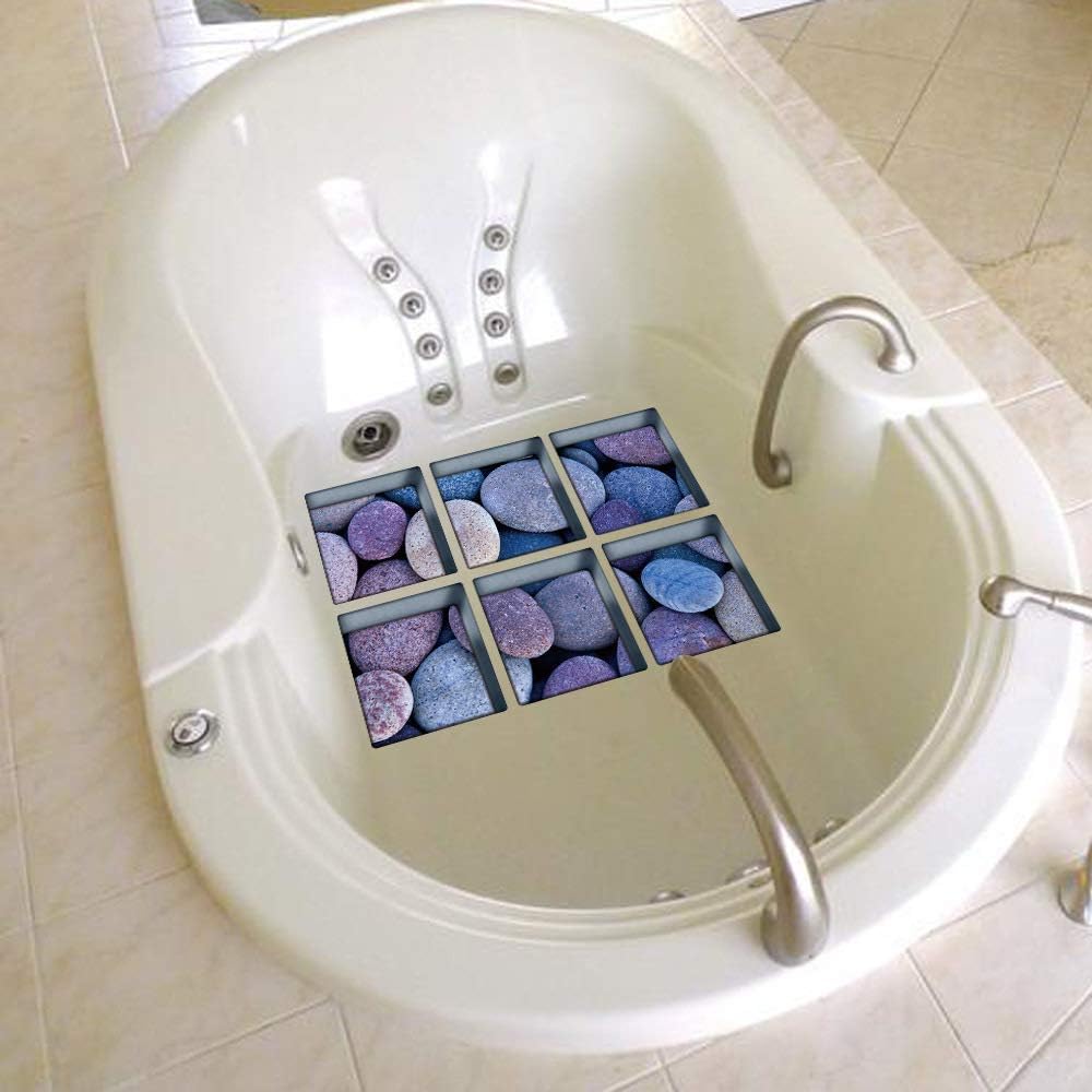 AILEGOU Non-Slip Bathtub Animal Stickers Safety Durable for Kids