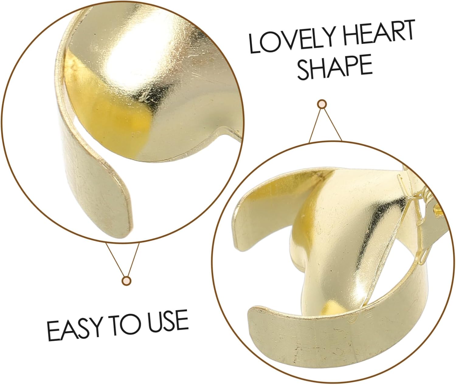 Ciieeo Heart Shaped Metal Candle Snuffer for Safe Extinguishing