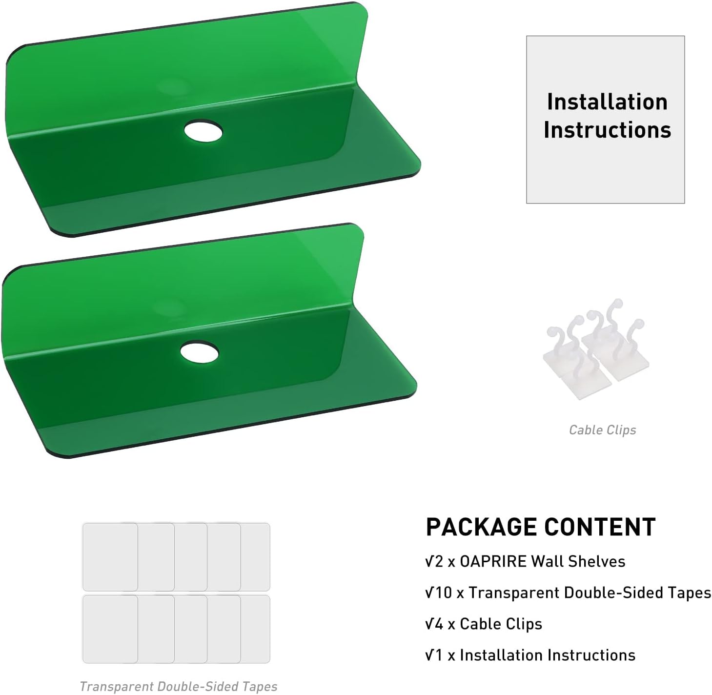 Professional 2-Shelf Set - Easy Install Waterproof