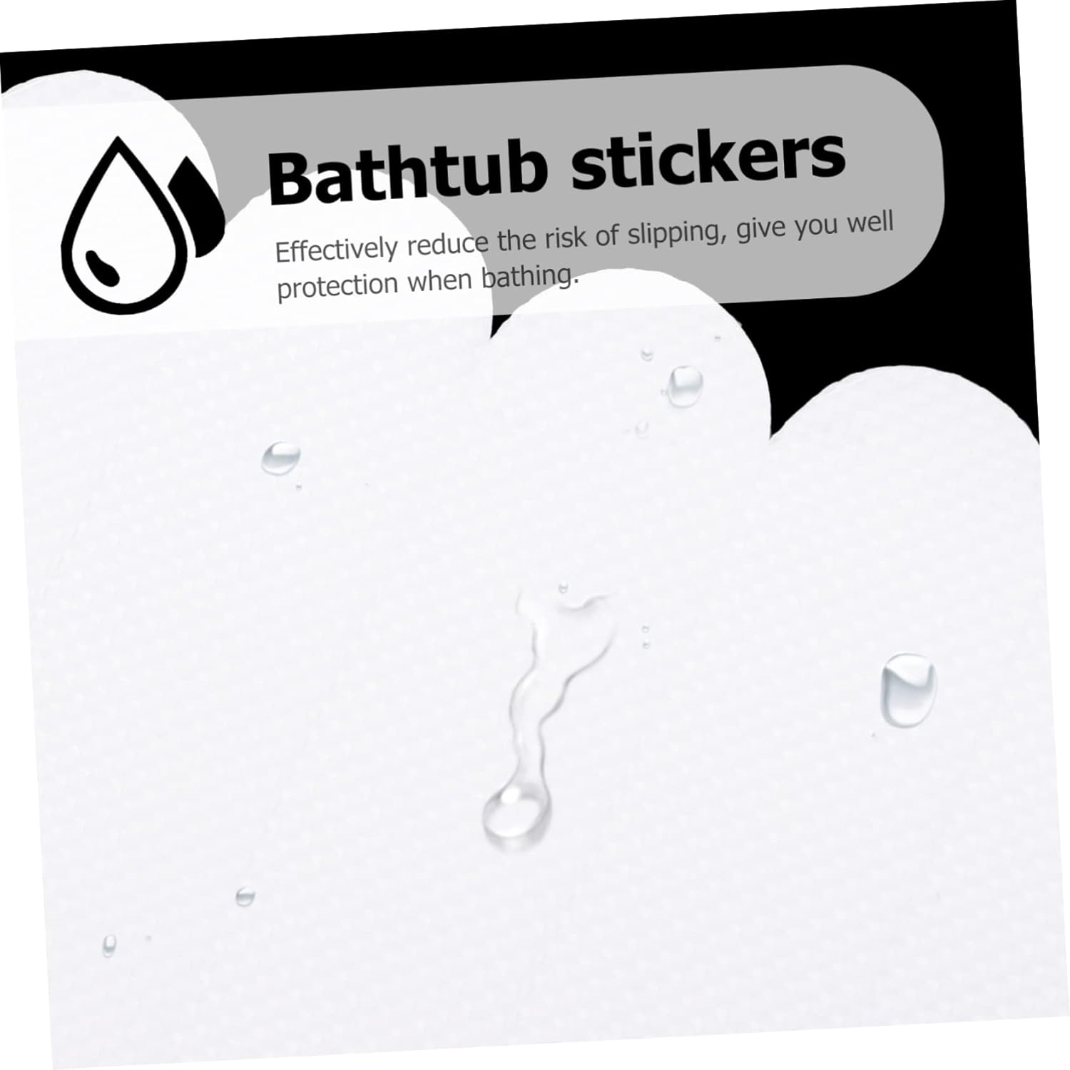 6Pcs Slip Shower Stickers by MagicLulu for Non-Slip Grip