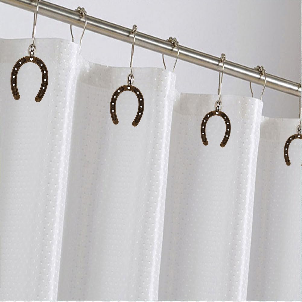 12-Piece Horseshoe Shower Hooks