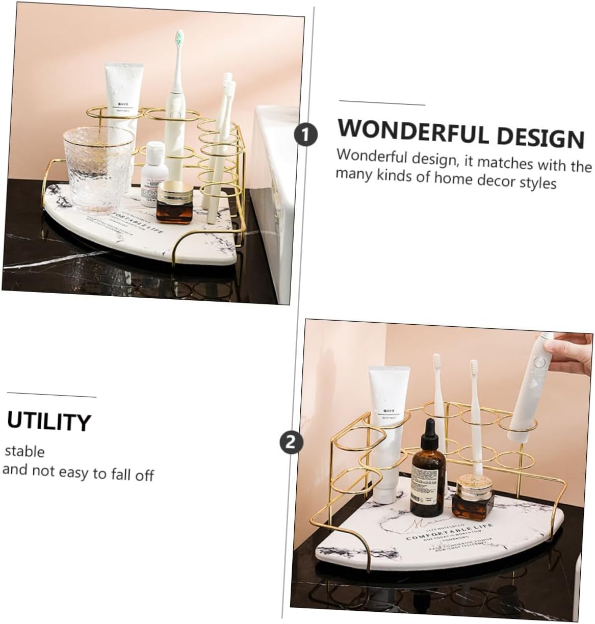 Sturdy Metal Sink Corner Organizer