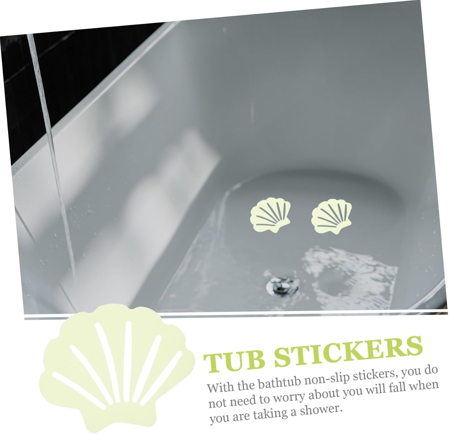 HoliBanna 30-Pack Non-Slip Bathtub Stickers