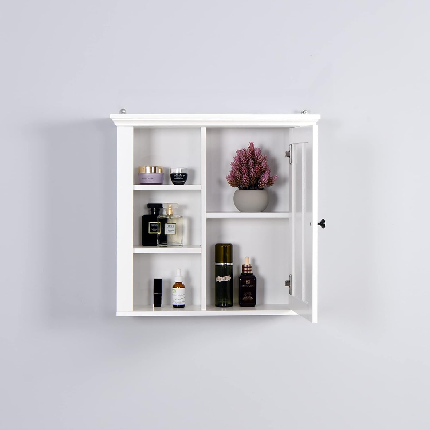 Xiaosenlin Wall-Mounted Medicine Cabinet with Adjustable Shelf for Bathroom Home Use