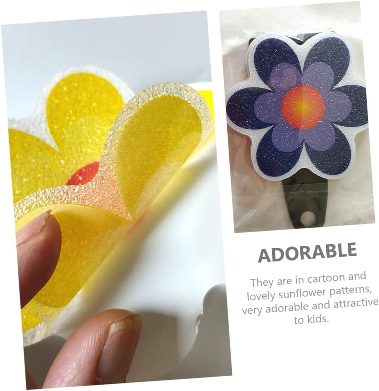 Wakauto 1Set Sunflower Non Skid Bathtub Stickers