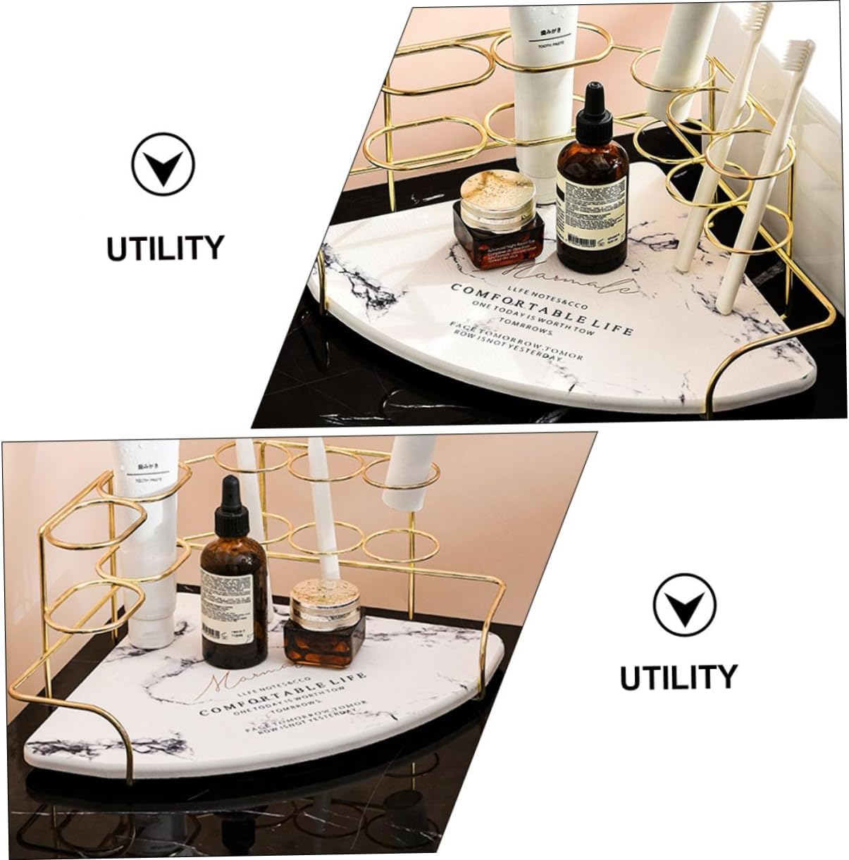 Sturdy Metal Sink Corner Organizer
