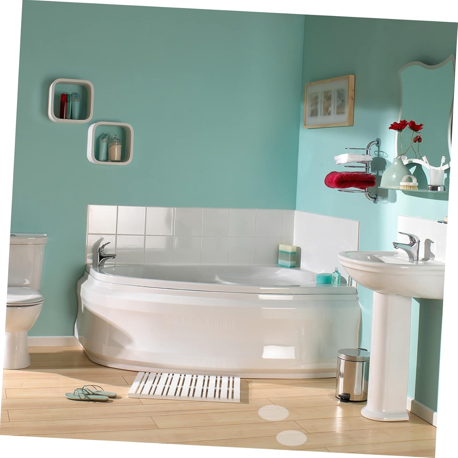 Happyyami Non-Slip Bathroom Floor Sticker Set