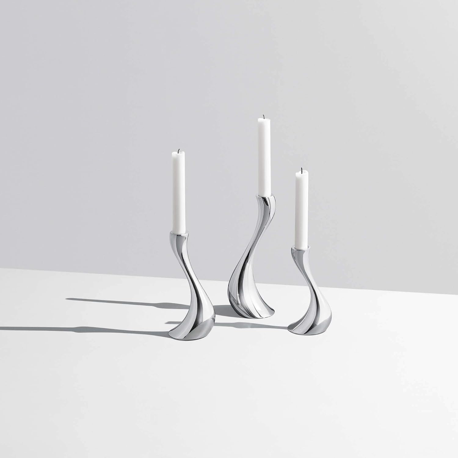 Georg Jensen Cobra Candle Holder Set