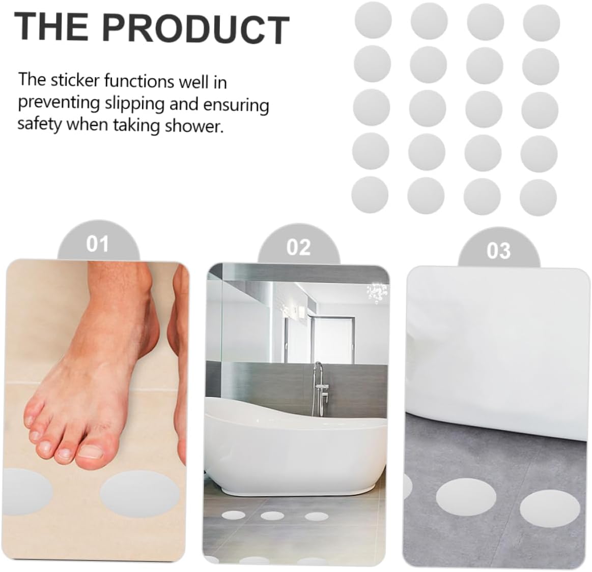 Non-Slip Bath Sticker 20pcs Set
