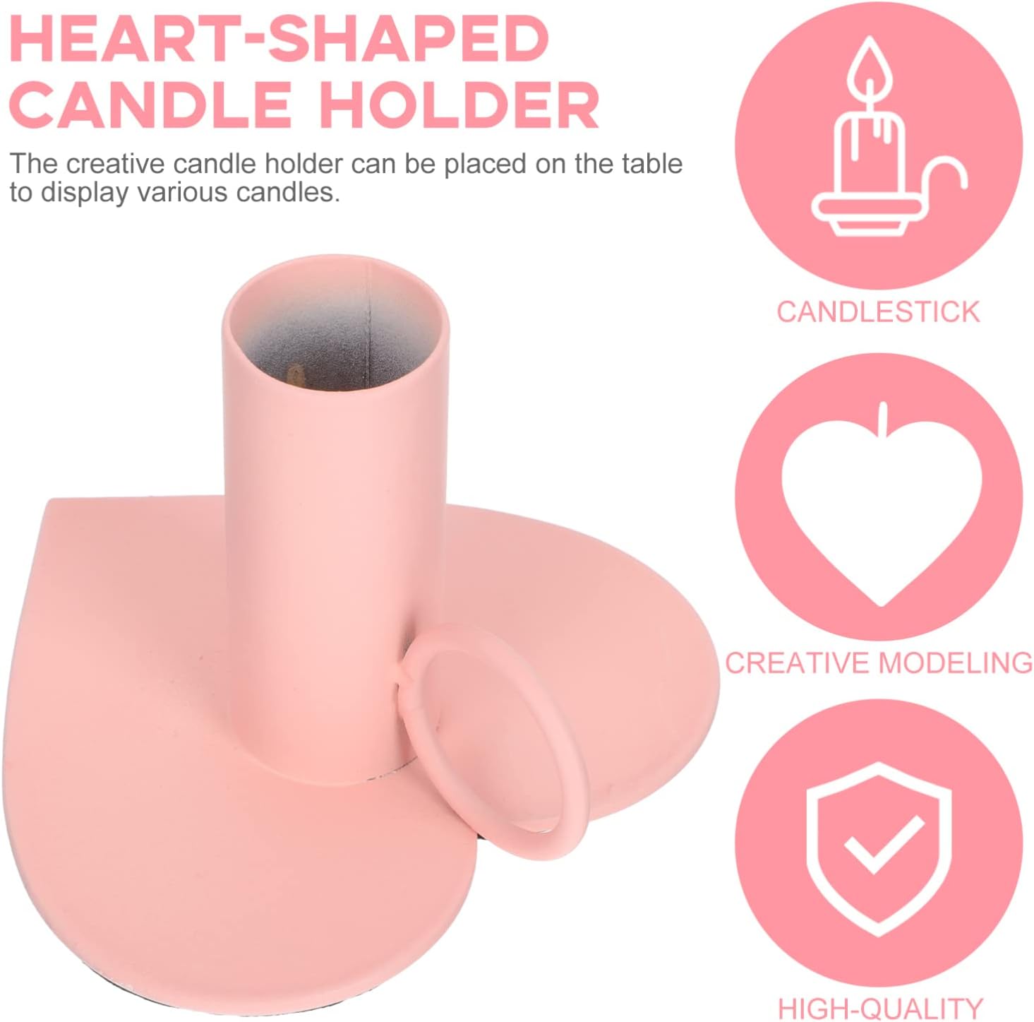 Cabelock Heart-Shaped Candle Stand - Portable Candle Rack