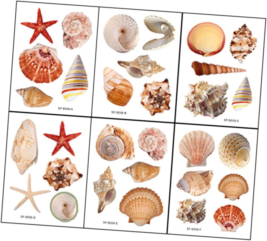 Marine Shell Pattern Anti-Slip Bathtub Stickers for Boys and Girls Rooms