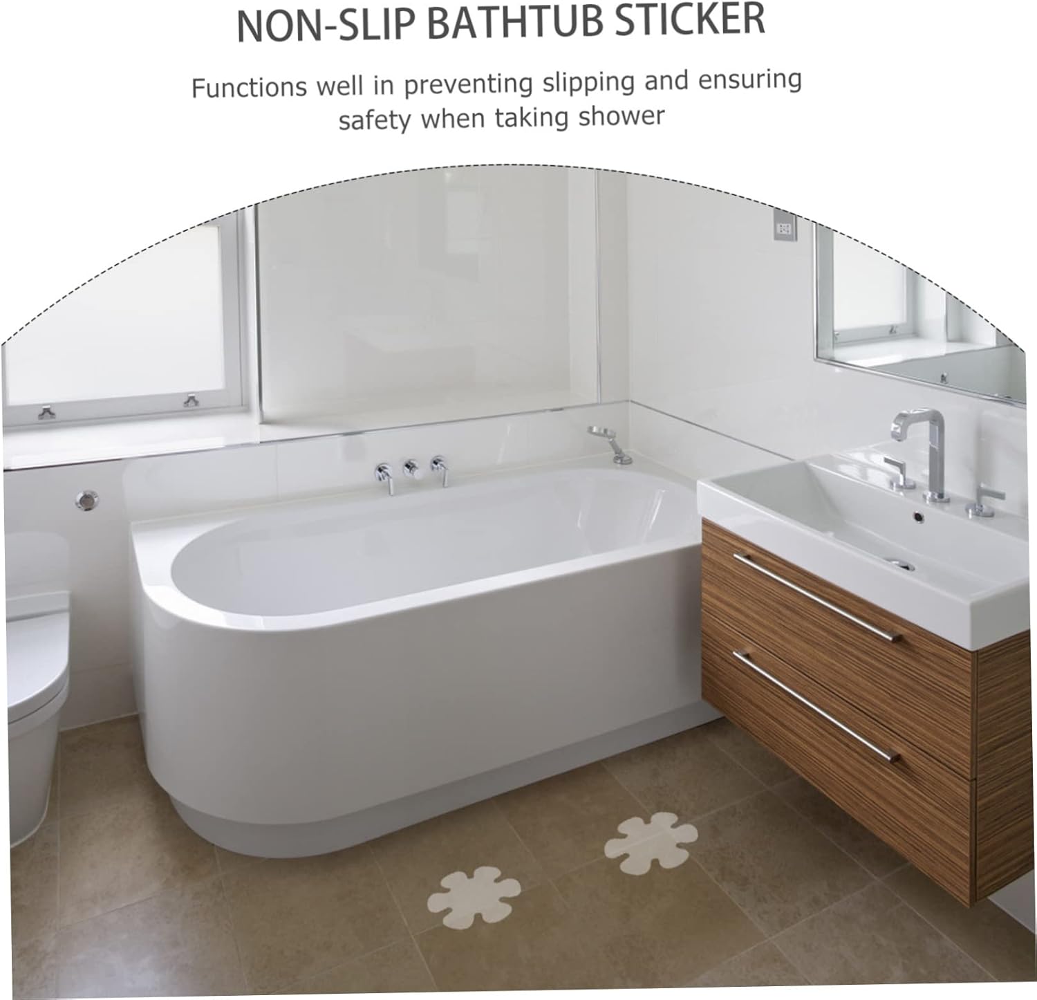 Sturdy Non-Slip Bathroom Floor Sticker