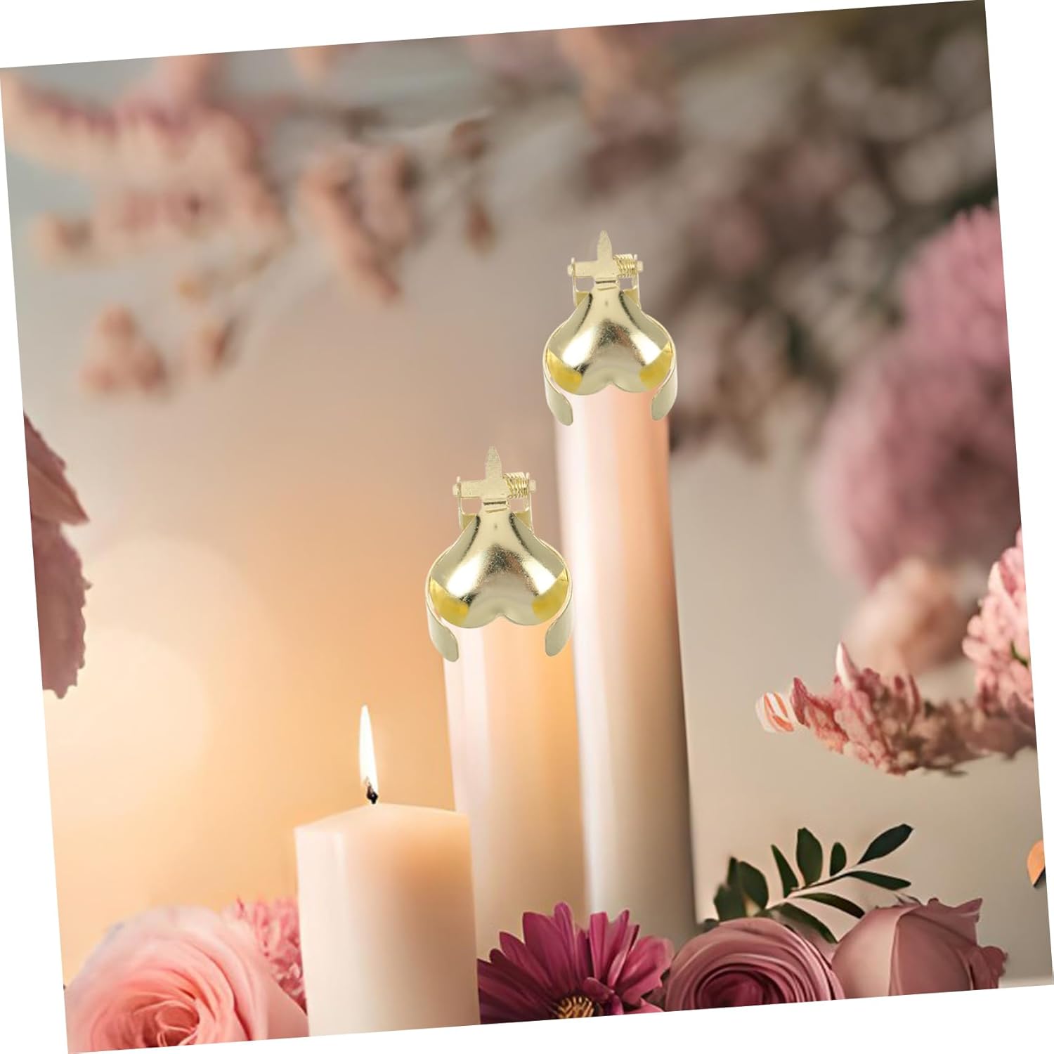 Ciieeo Heart Shaped Metal Candle Snuffer for Safe Extinguishing