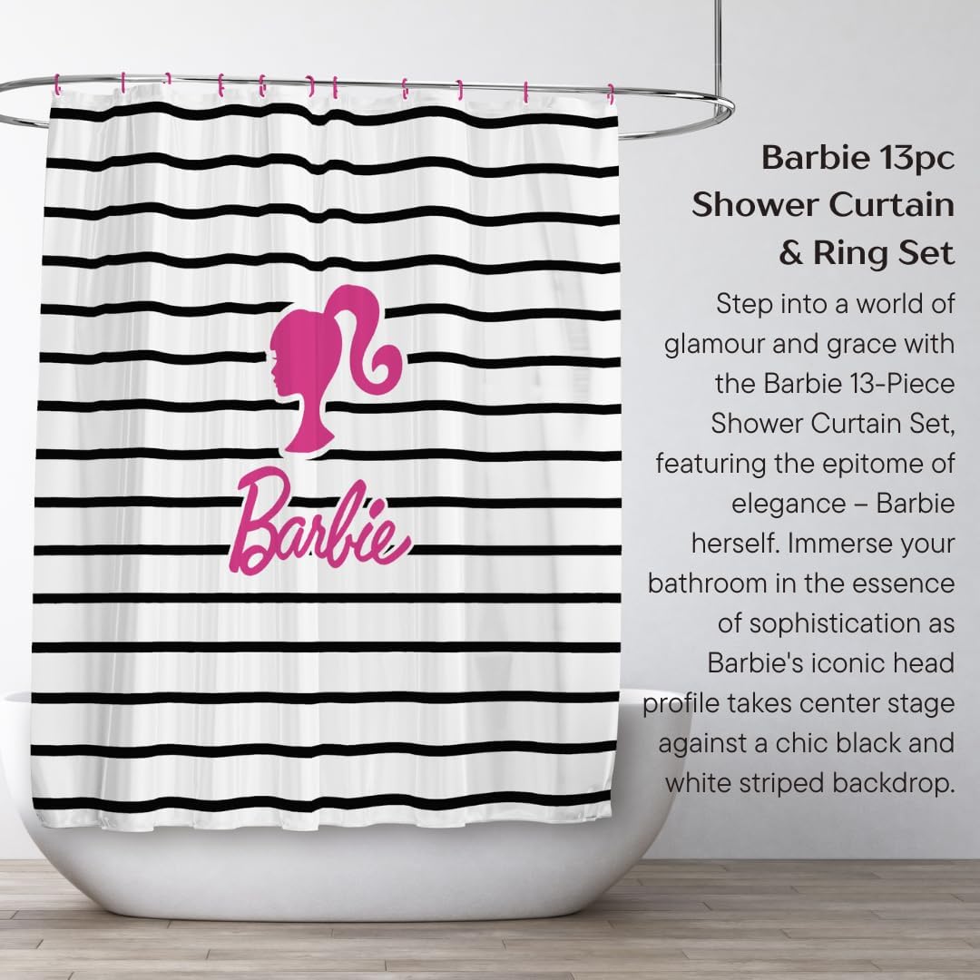 Franco Barbie Glam 13 Piece Shower Set