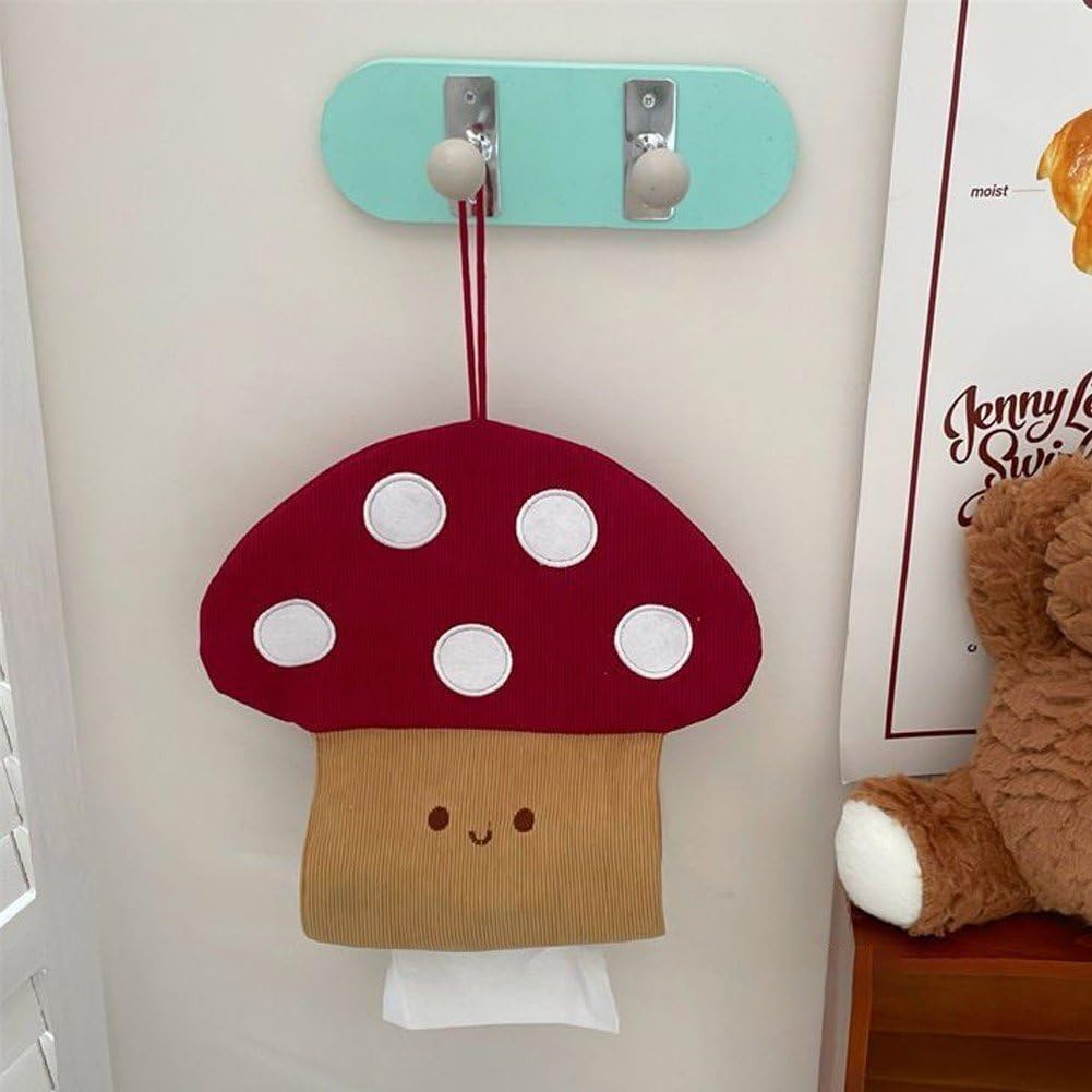Cute Mushroom Toilet Paper Holder Perfect for Home or Office Use