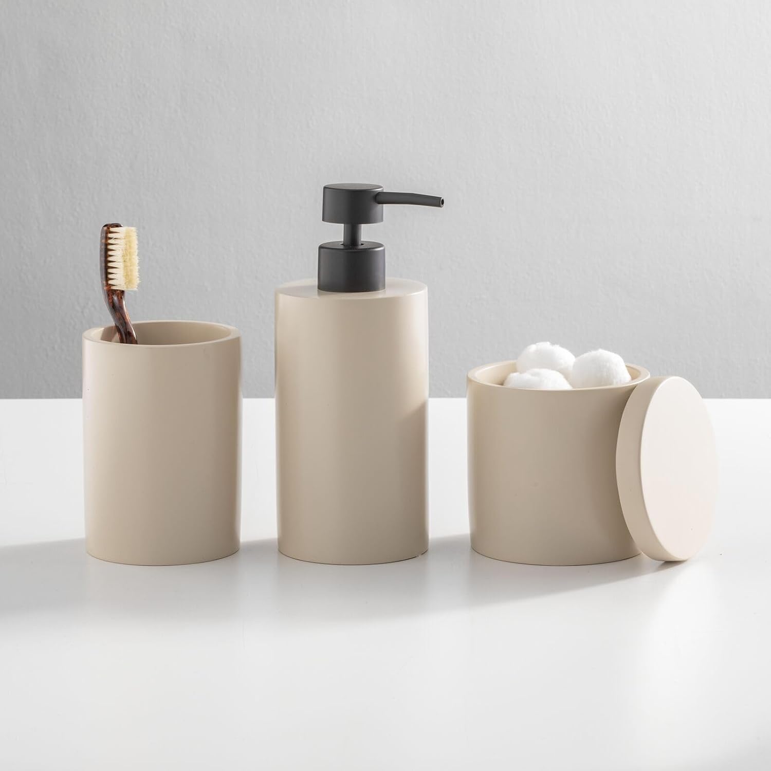 3-Piece Bathroom Vanity Accessory Set for Modern Aesthetics and Functionality